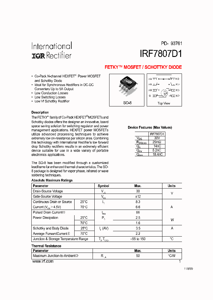 IRF7807D1TR_4951566.PDF Datasheet