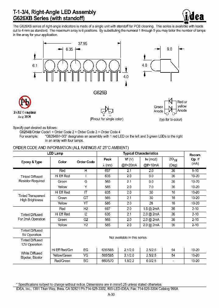 G626XB_4952012.PDF Datasheet