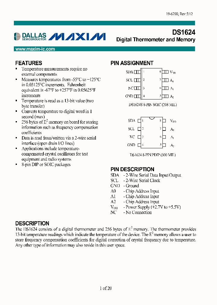 DS1624S_4954331.PDF Datasheet