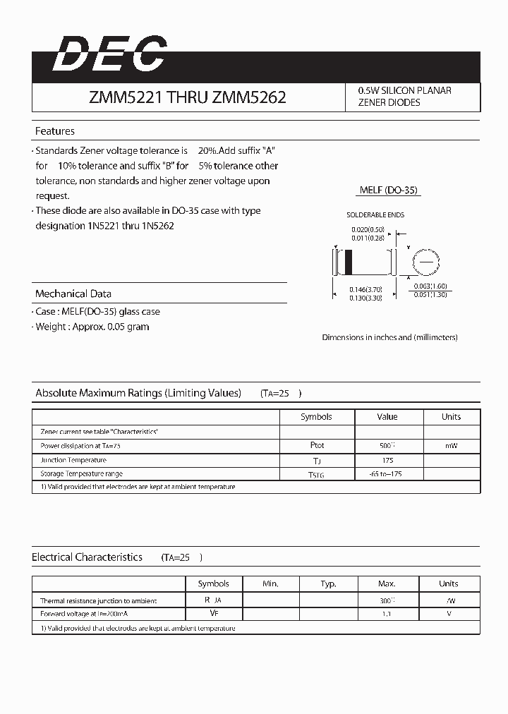 ZMM5221_4985242.PDF Datasheet