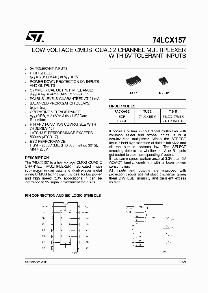 74LCX157M_4986794.PDF Datasheet