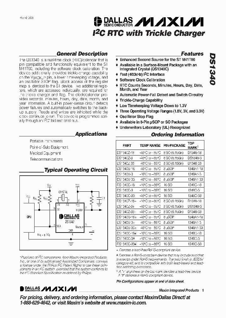 DS1340Z-3TAMPR_5001897.PDF Datasheet
