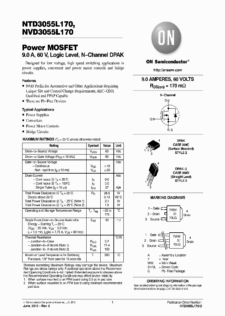 NTD3055L1701G_5032491.PDF Datasheet