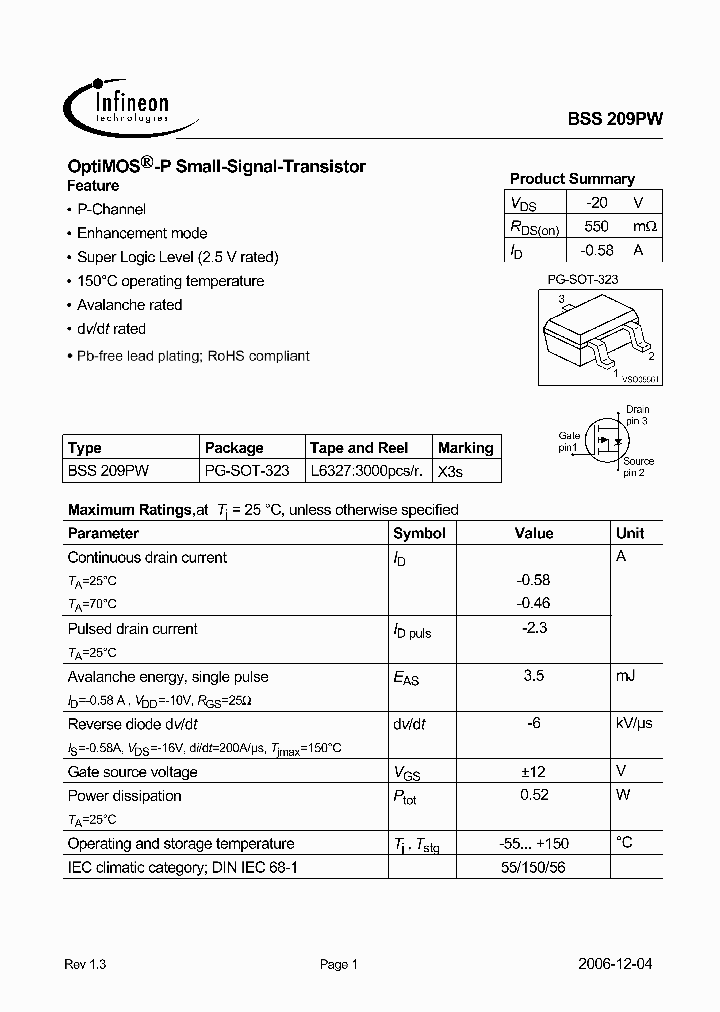 BSS209PW_5042515.PDF Datasheet