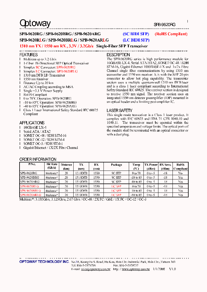 SPB-9620ARG_5051291.PDF Datasheet