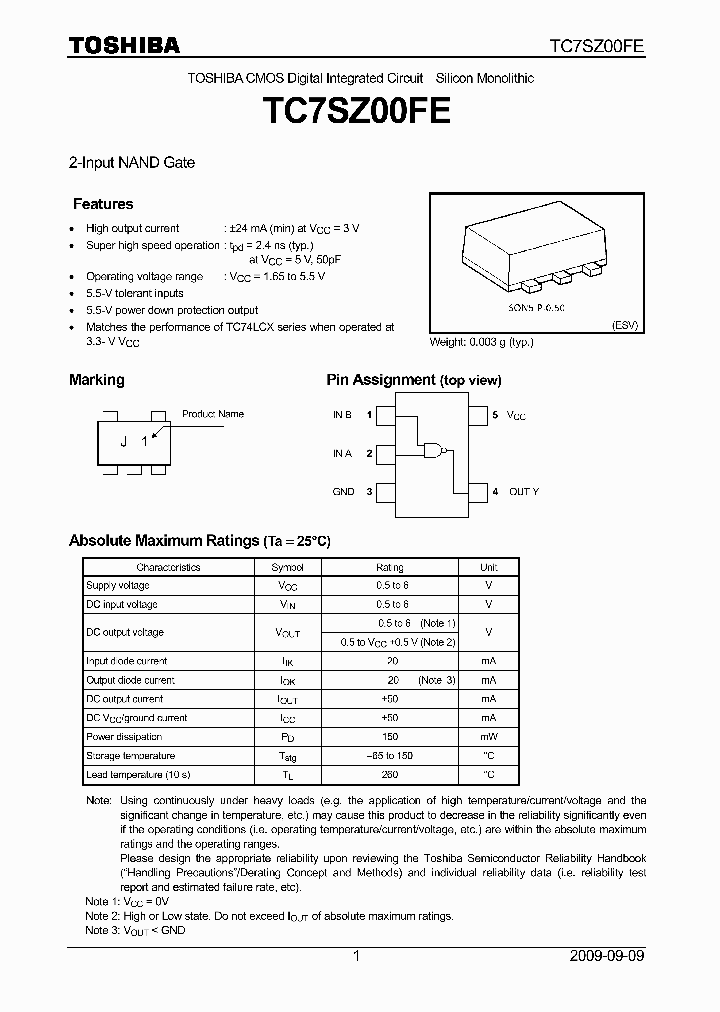 TC7SZ00FE_5057488.PDF Datasheet