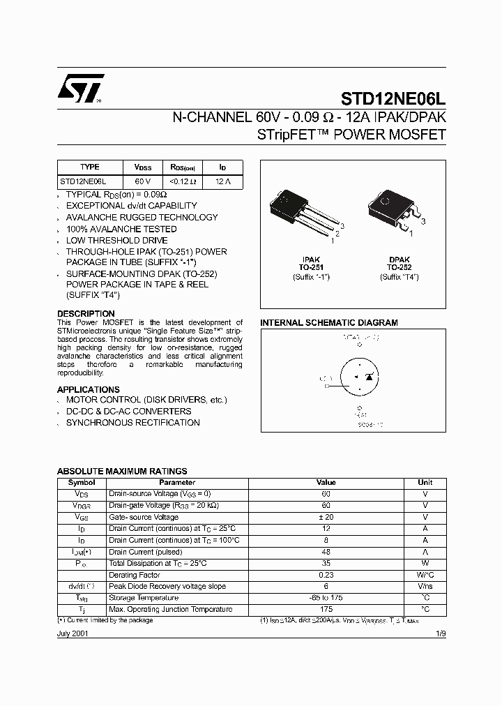 STD12NE06L_5061938.PDF Datasheet