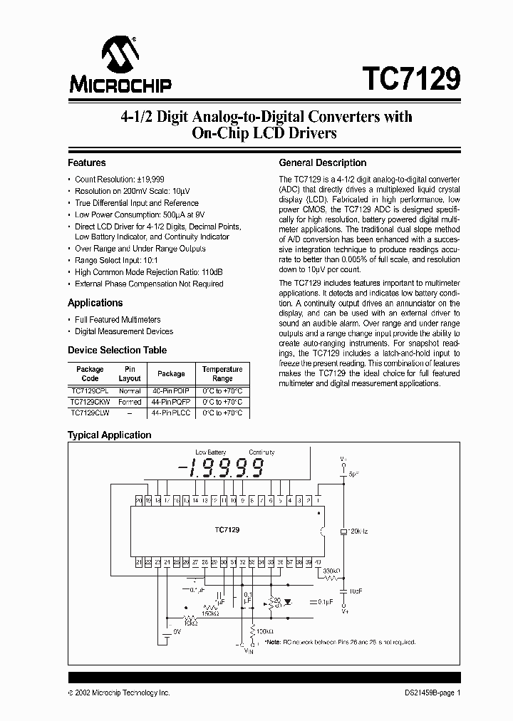 TC7129CPL_5063684.PDF Datasheet