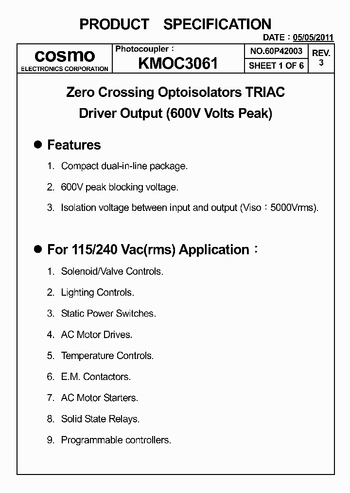 KMOC306111_5063248.PDF Datasheet Download