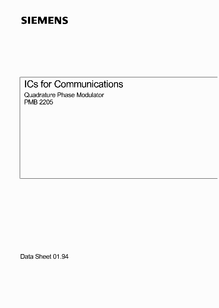 PMB2205-S_5063274.PDF Datasheet