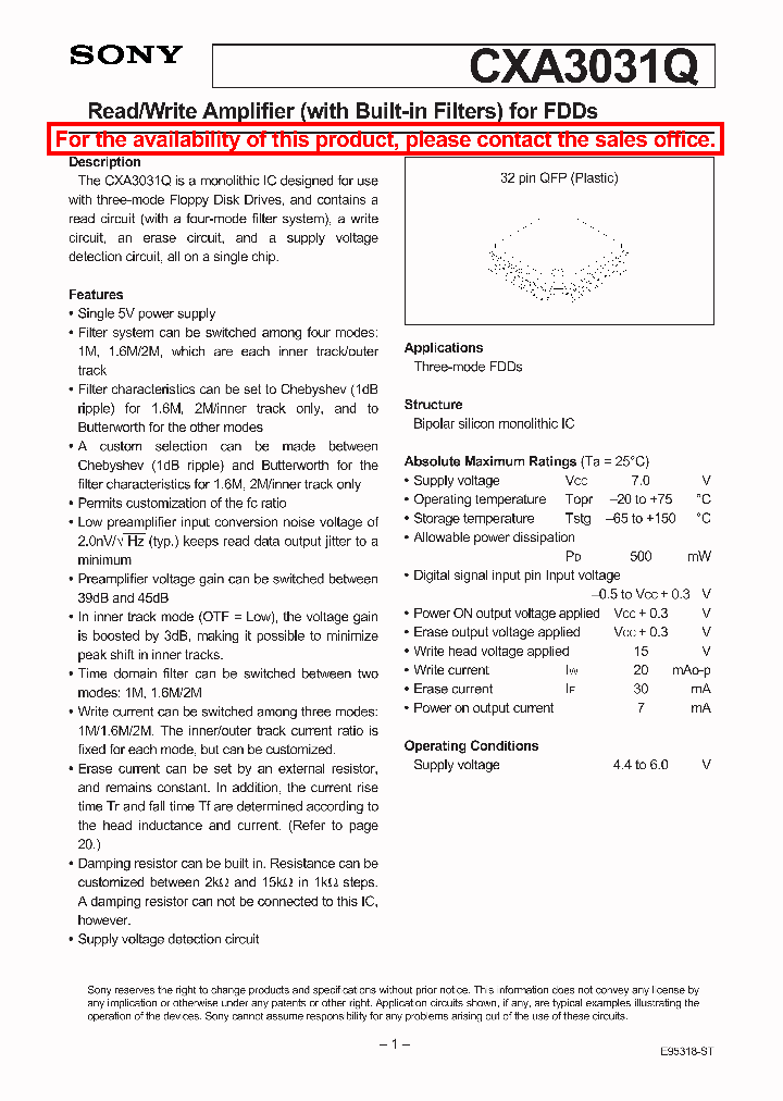 CXA3031Q_5074079.PDF Datasheet