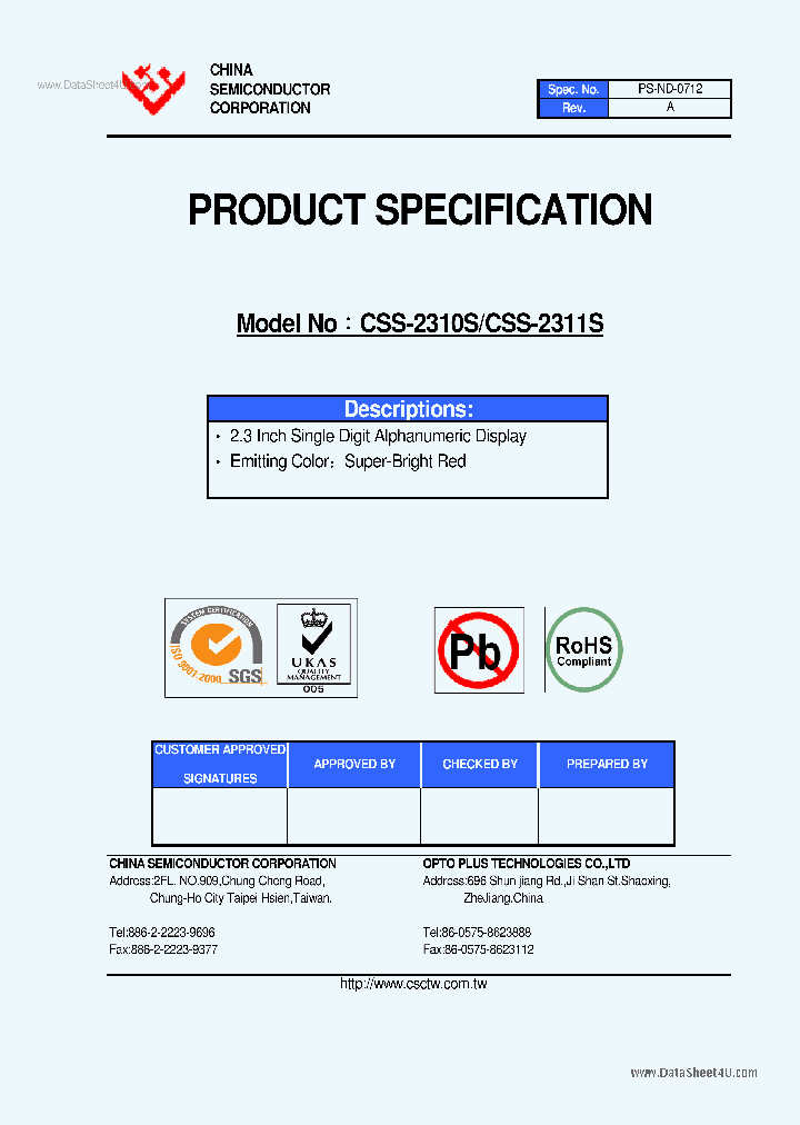 CSS-2310S_5074811.PDF Datasheet