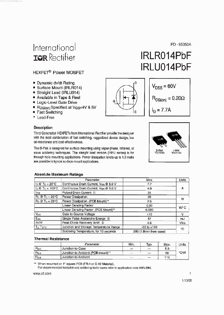 IRLU014PBF_5078489.PDF Datasheet