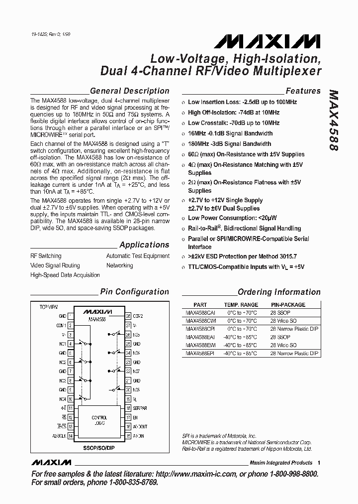 MAX4588CWI-T_5079137.PDF Datasheet