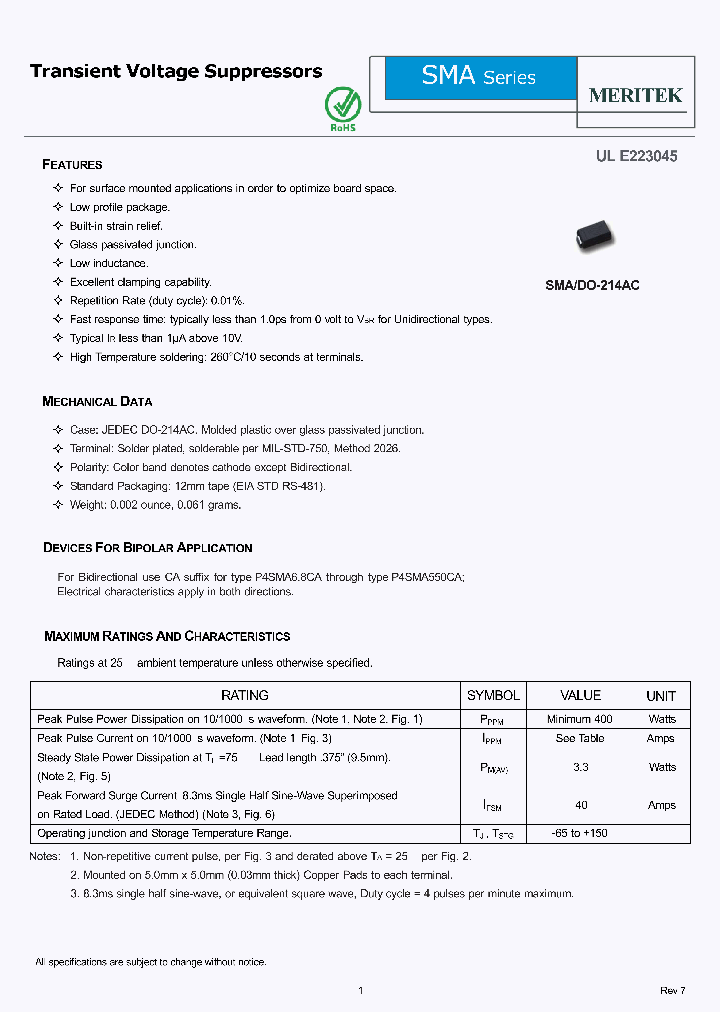 P4SMA68A_5083080.PDF Datasheet