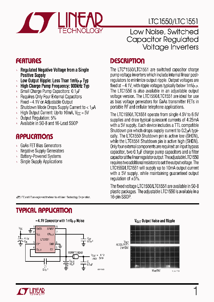 LTC1550IGNTRPBF_5137870.PDF Datasheet