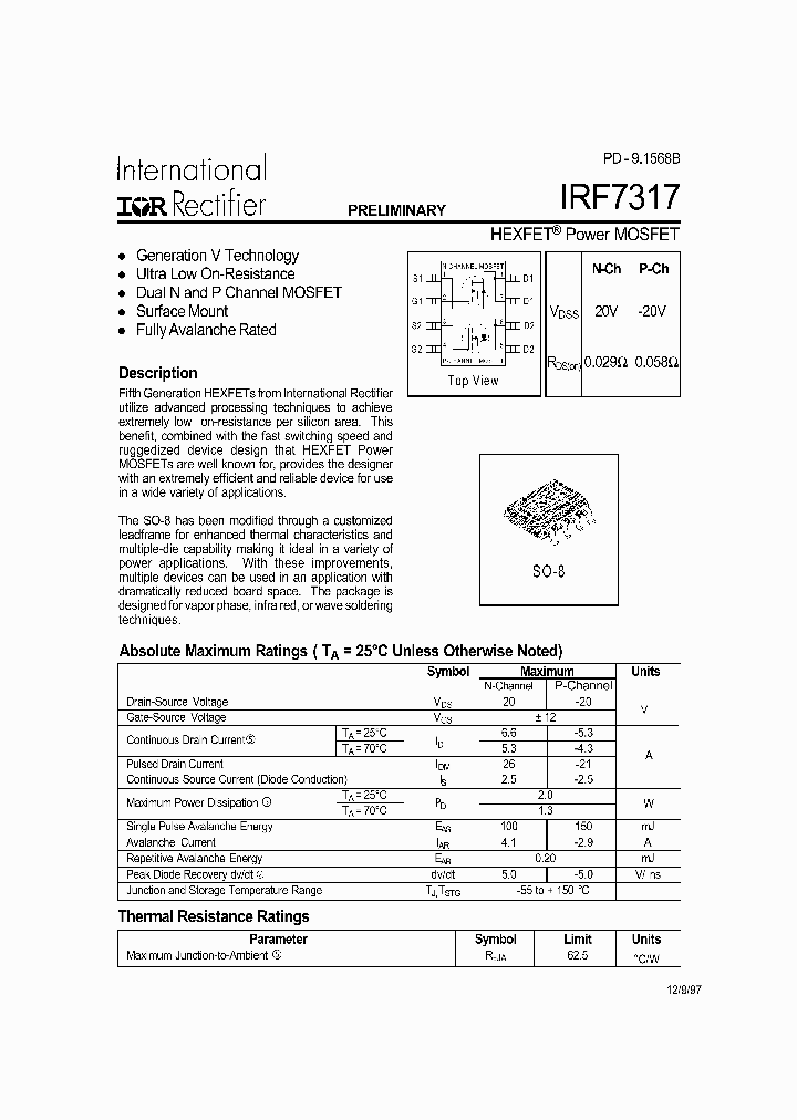 IRF7317TR_5148680.PDF Datasheet