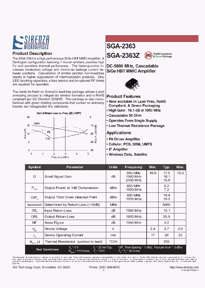 SGA-2363Z_5160167.PDF Datasheet