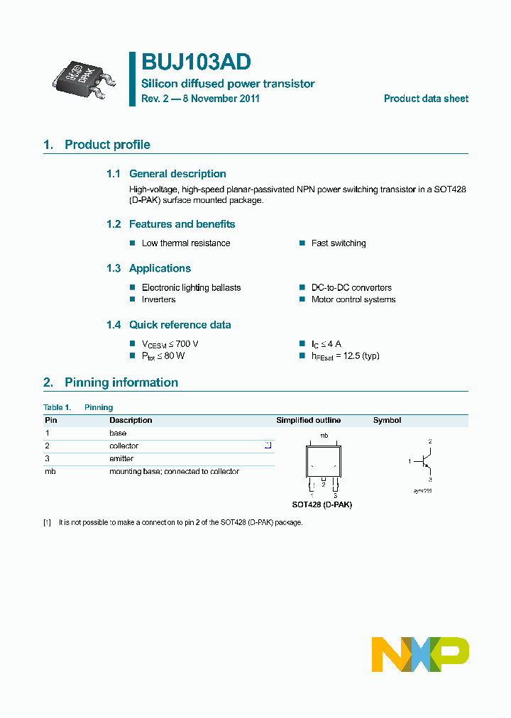 BUJ103AD_5164204.PDF Datasheet