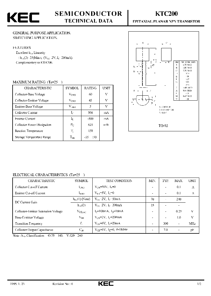 KTC200_5166094.PDF Datasheet