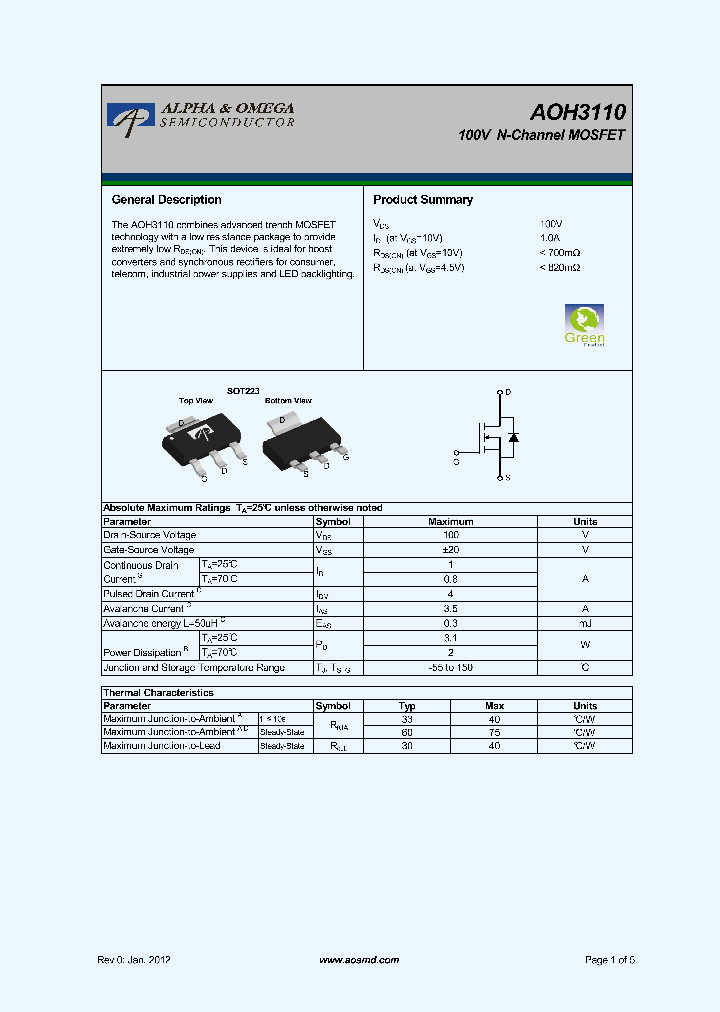 AOH3110_5168521.PDF Datasheet