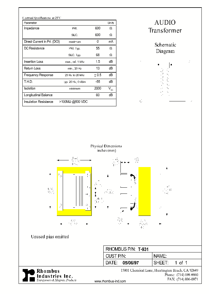 T-931_5170844.PDF Datasheet