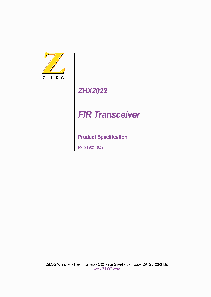 ZHX2022TV040THTR_5178440.PDF Datasheet