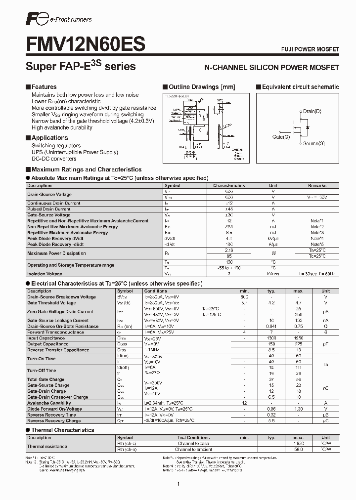 FMV12N60ES_5188070.PDF Datasheet