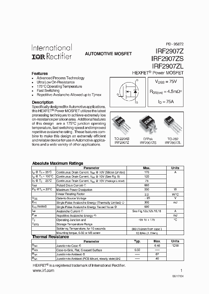 IRF2907S_5194144.PDF Datasheet