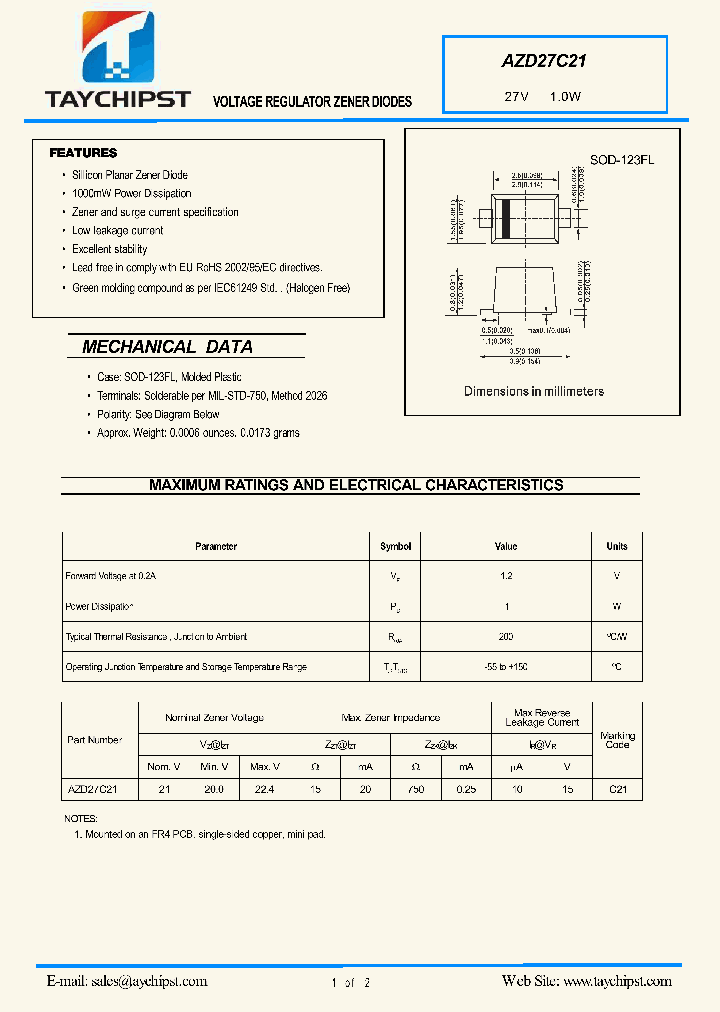 AZD27C21_5191226.PDF Datasheet