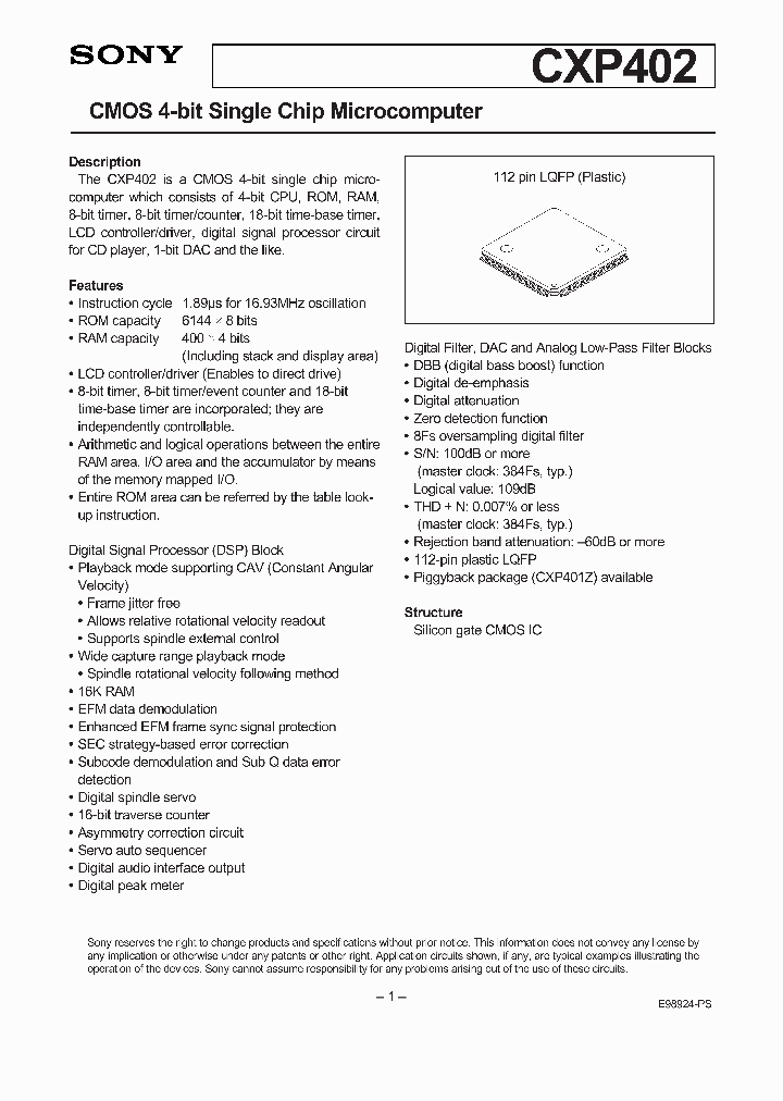 CXP402R_5205162.PDF Datasheet