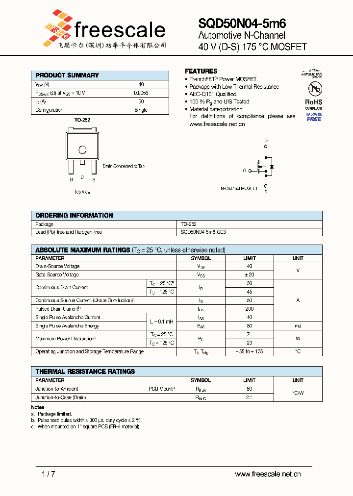 SQD50N04-5M6_5220952.PDF Datasheet