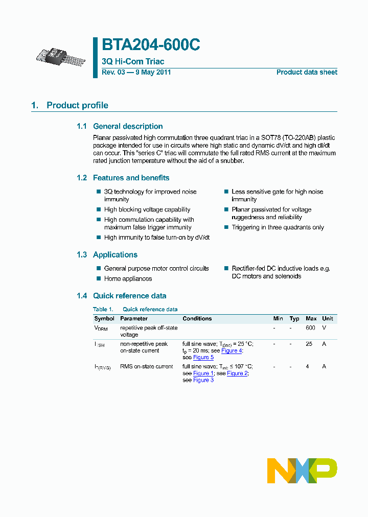 BTA204-600C_5228141.PDF Datasheet
