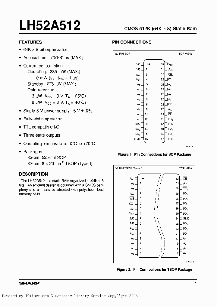 LH52A512N-70LL_5231488.PDF Datasheet