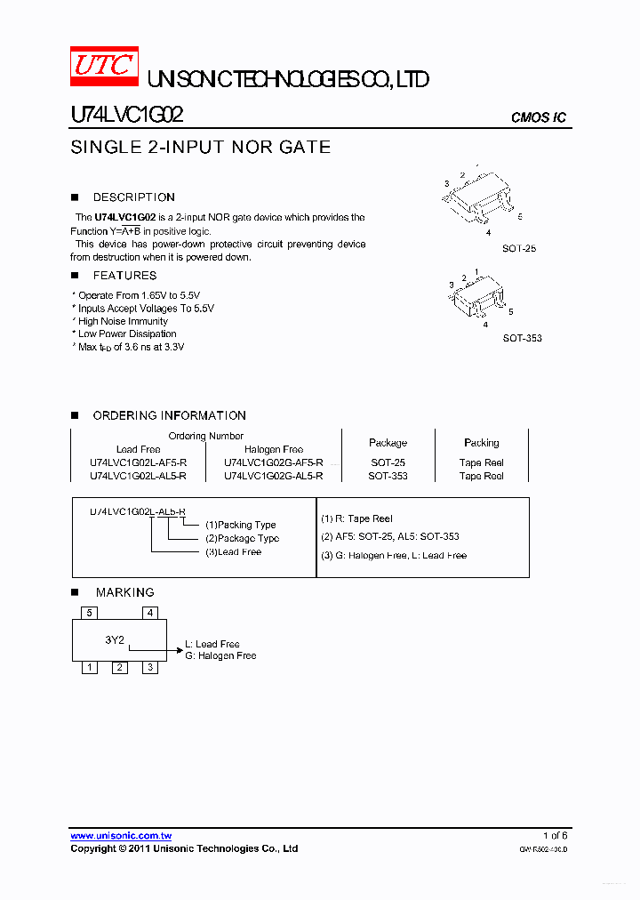 U74LVC1G02_5259175.PDF Datasheet