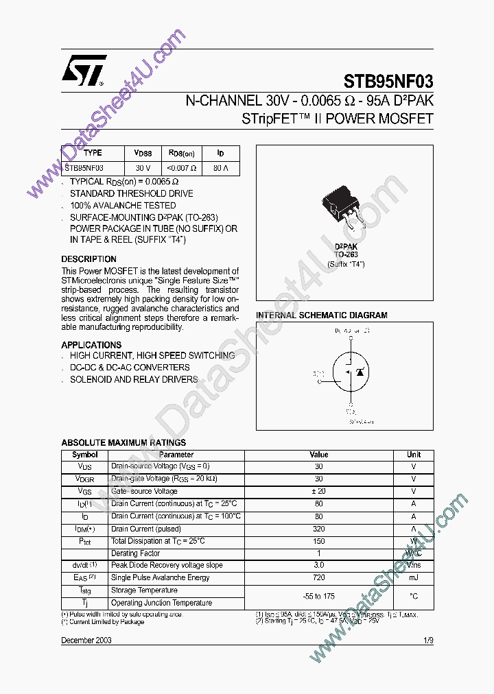 STB90NF03_5263692.PDF Datasheet