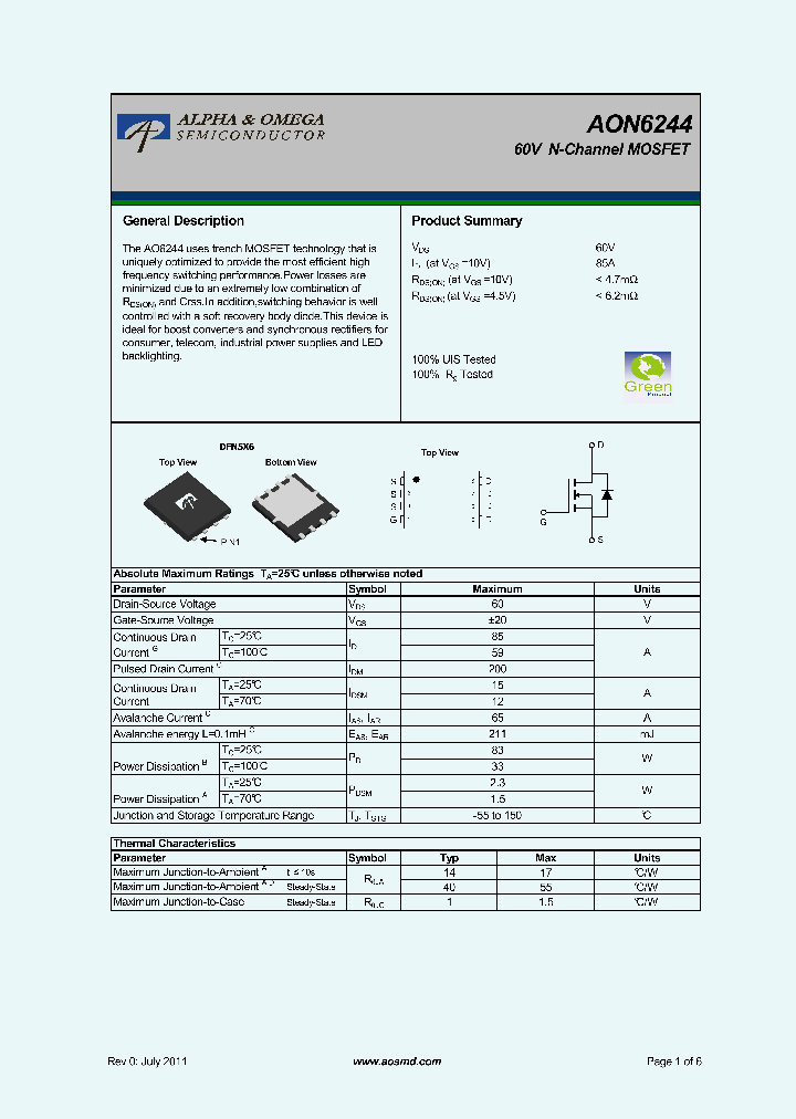 AON6244_5267144.PDF Datasheet