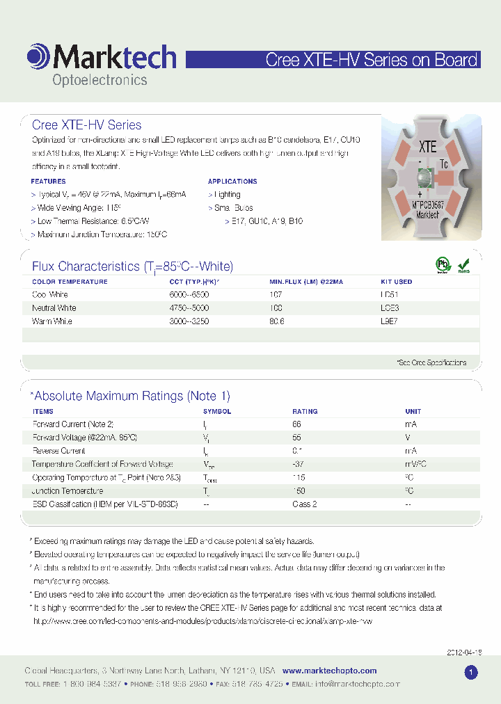 XTEHV_5281490.PDF Datasheet