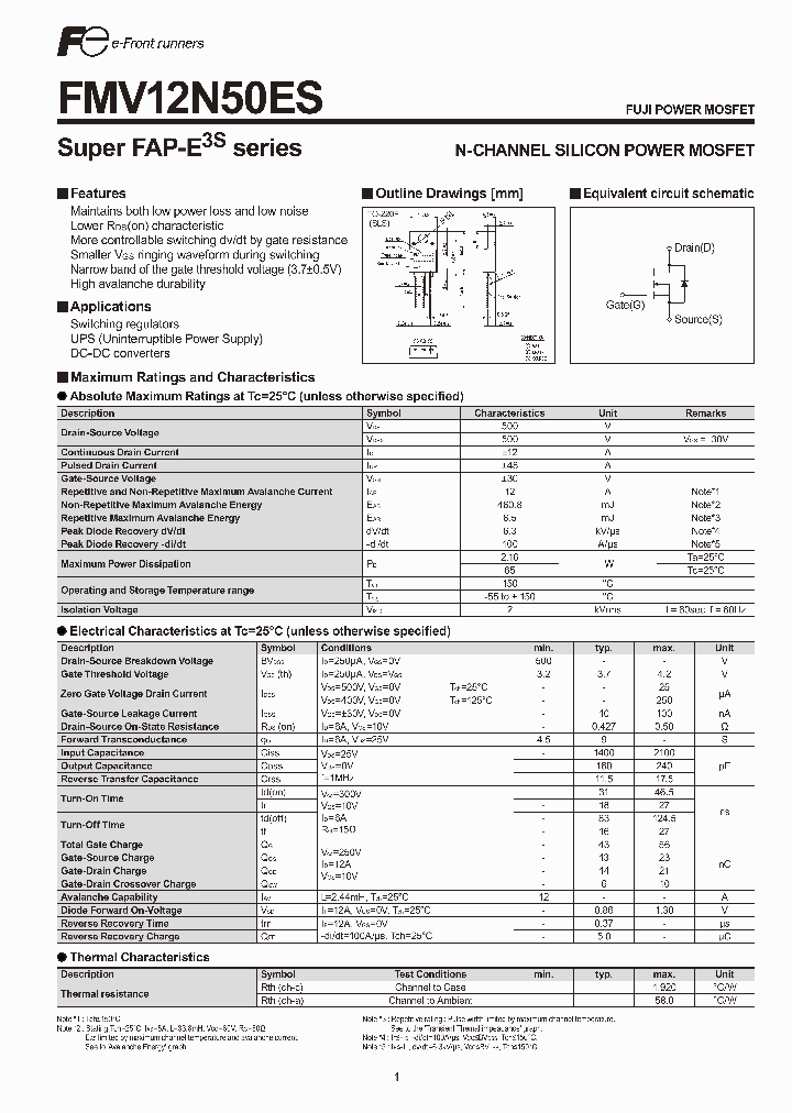 FMV12N50ES_5297016.PDF Datasheet