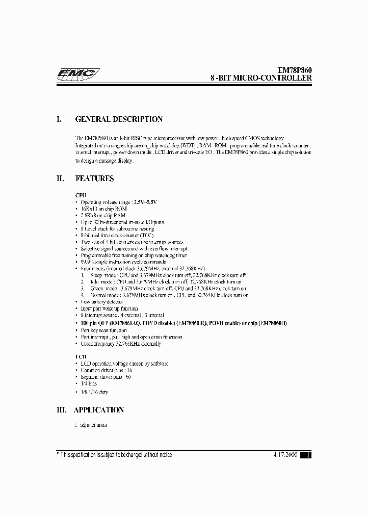 EM78P860_5298641.PDF Datasheet