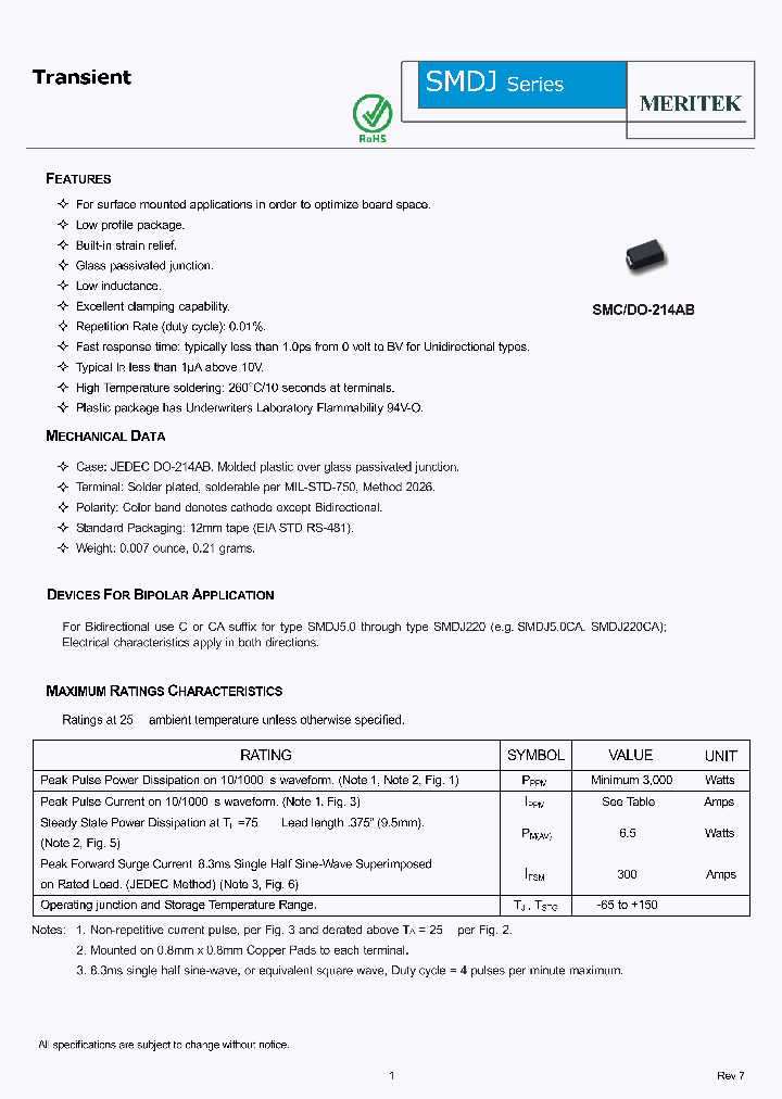 SMDJ30A_5325219.PDF Datasheet