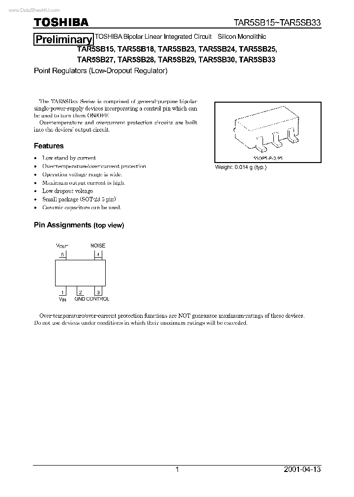 TAR5SB15_5331265.PDF Datasheet