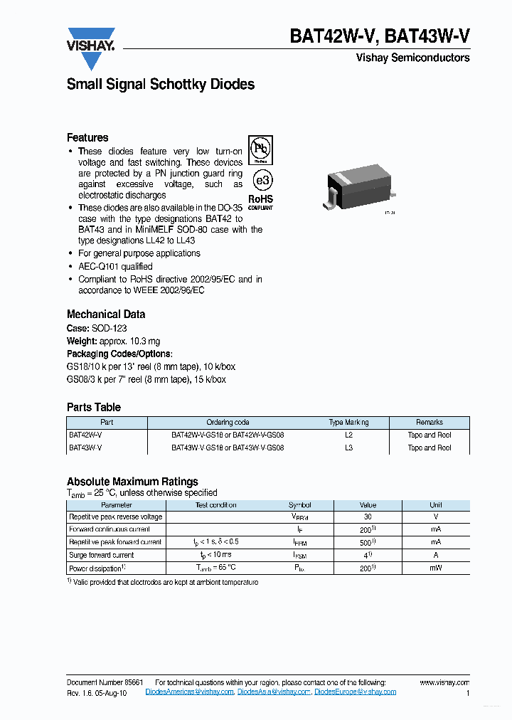 BAT42W-V_5353000.PDF Datasheet