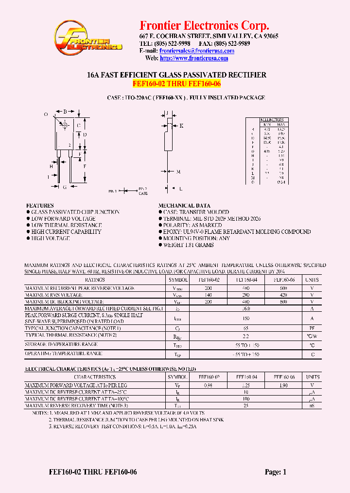 FEF160-02_5367306.PDF Datasheet