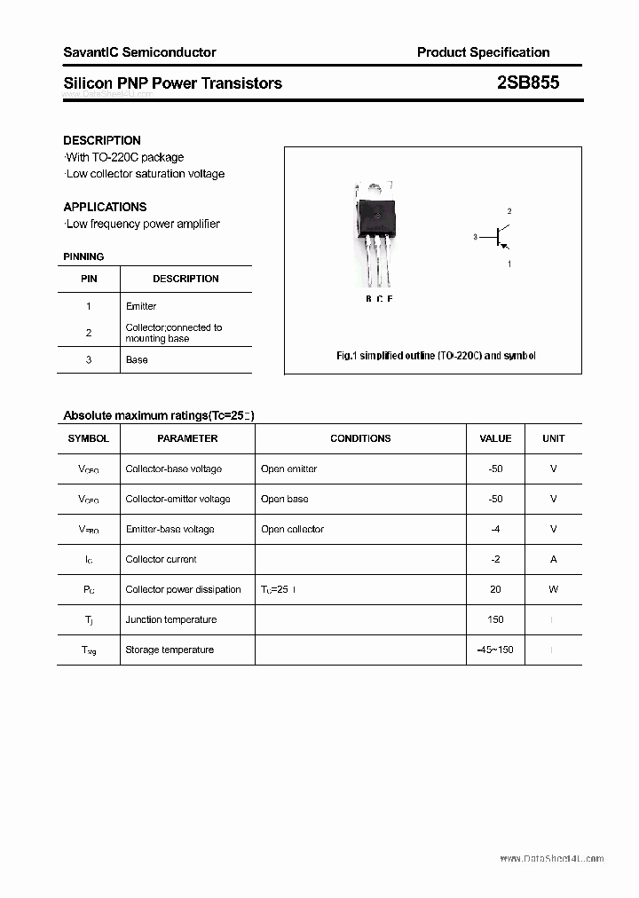 2SB855_5376388.PDF Datasheet