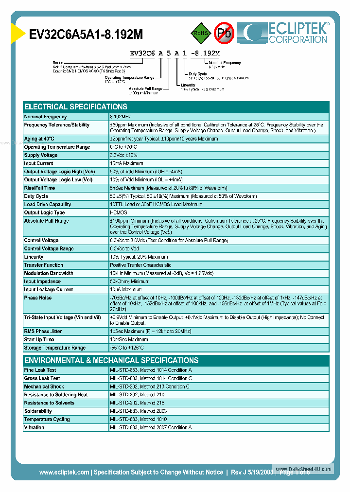 EV32C6A5A1-8192M_5378646.PDF Datasheet