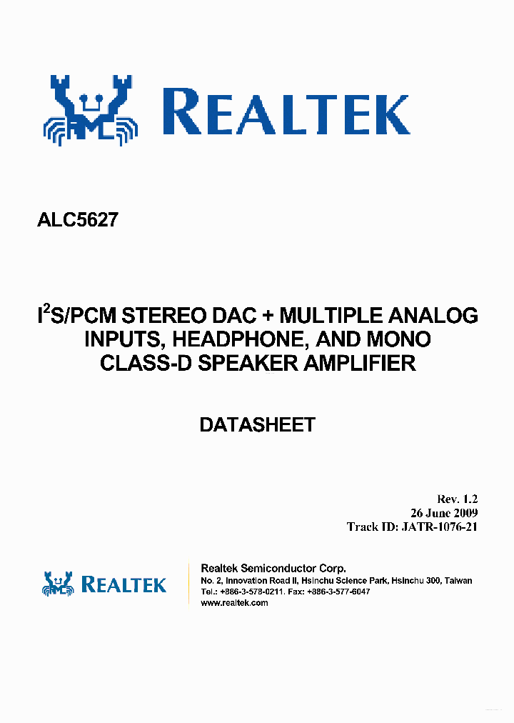ALC5627_5381225.PDF Datasheet
