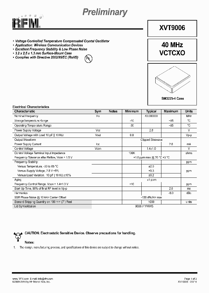 XVT9006_5383328.PDF Datasheet