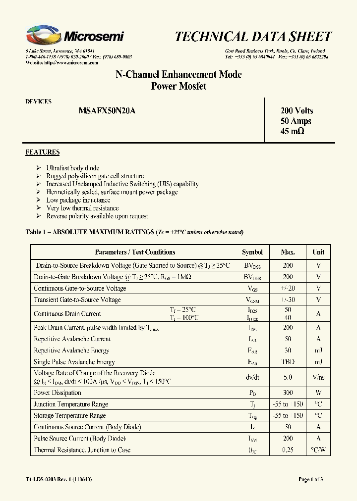 MSAFX50N20A11_5405528.PDF Datasheet