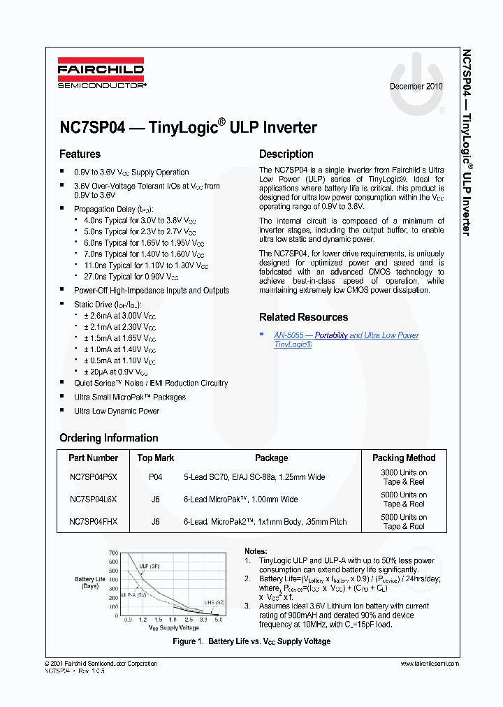 NC7SP04FHX_5405572.PDF Datasheet